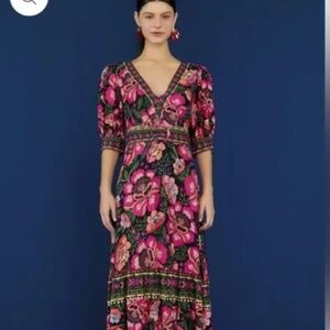NWT Farm Rio Flower Gardens Maxi Dress - Size Small